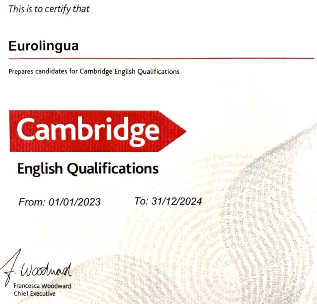 Eurolingua Centro Oficial Preparador de Exámenes Cambridge